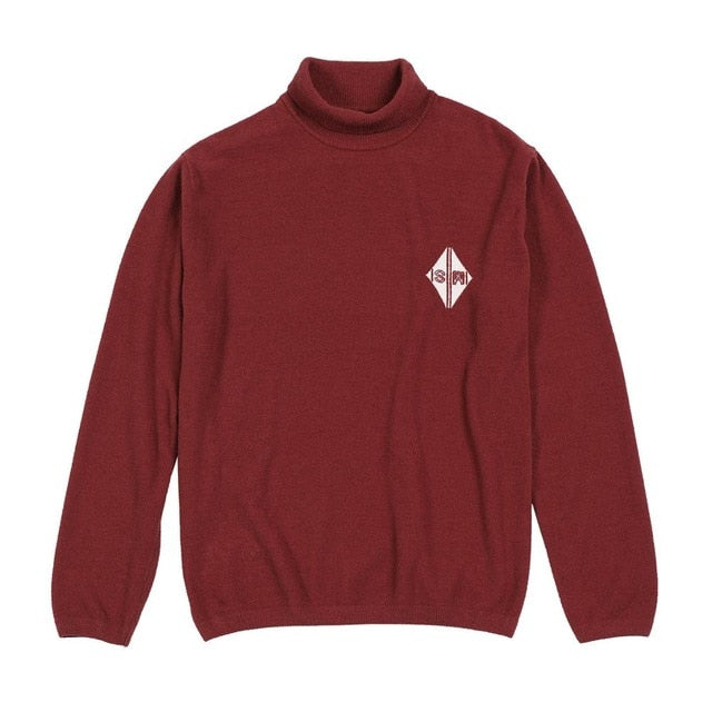 SIMWOOD 2019 autumn winter new turtleneck sweater men casual high quality