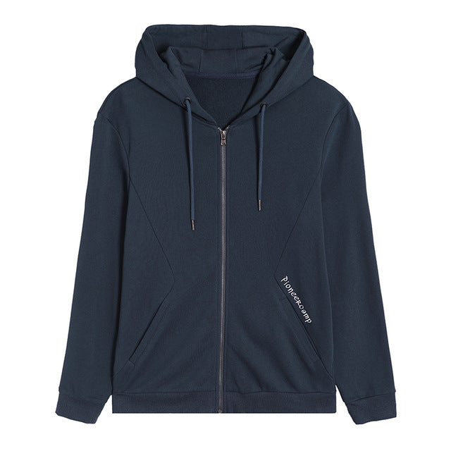 Pioneer camp new simple hooded jacket men brand clothing letter